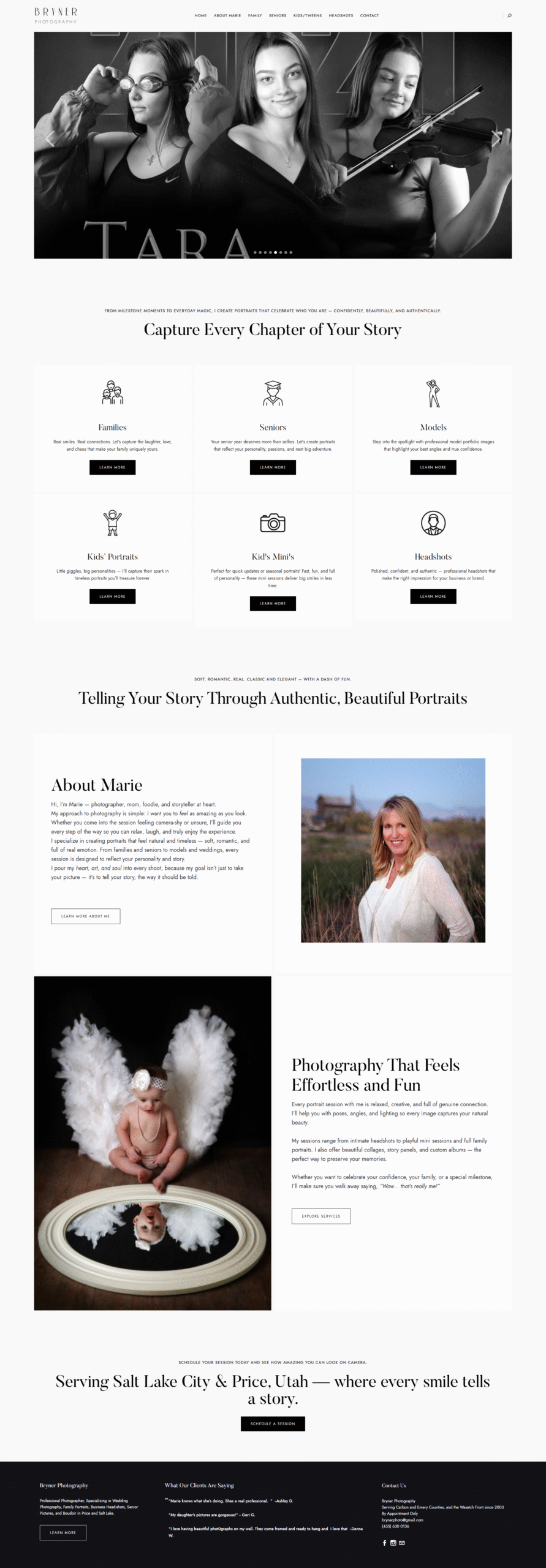 Debbie Navarro Portfolio - Photography Weebly website