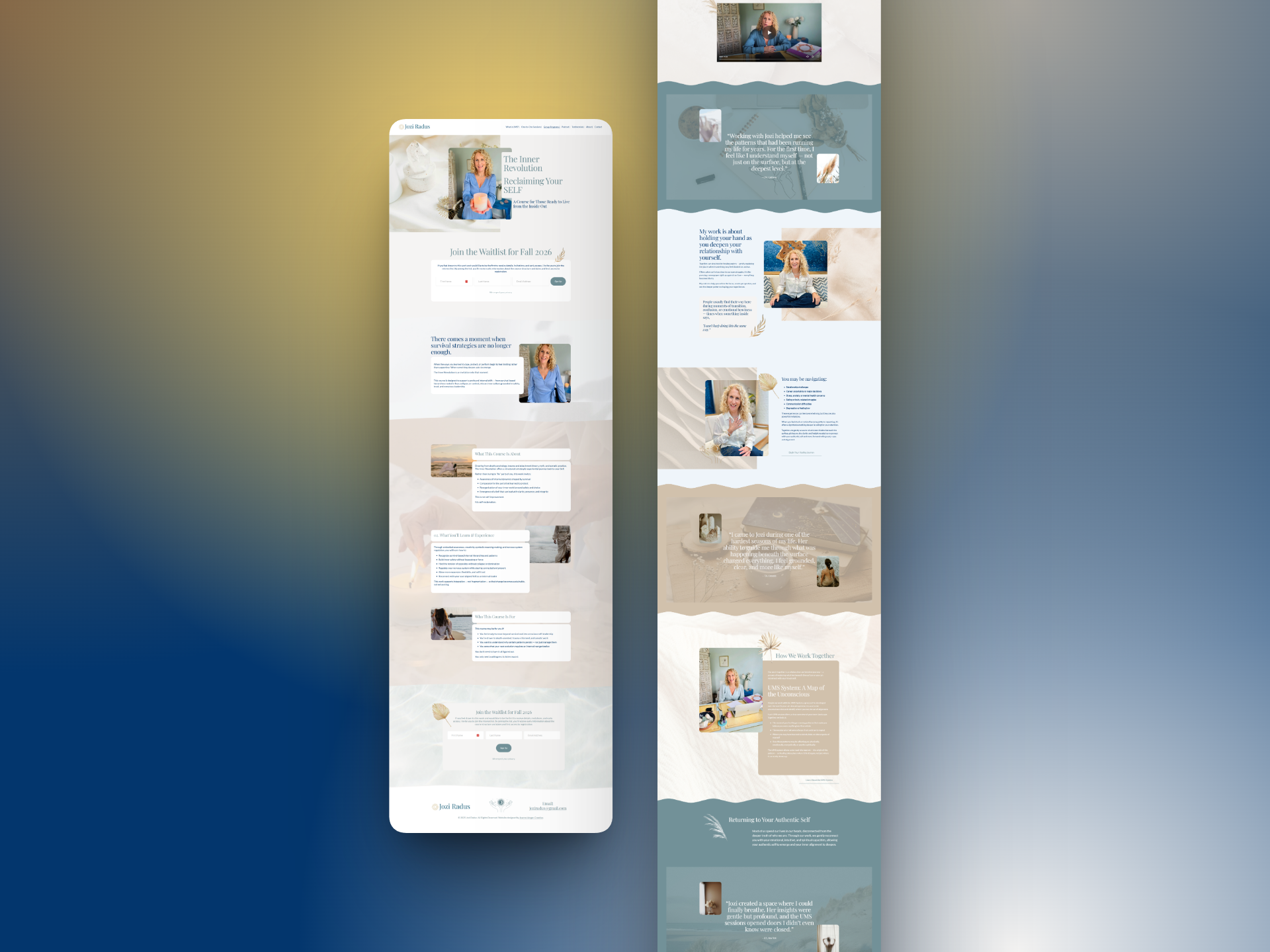 Holistic Life Coaching & Therapy Website Design