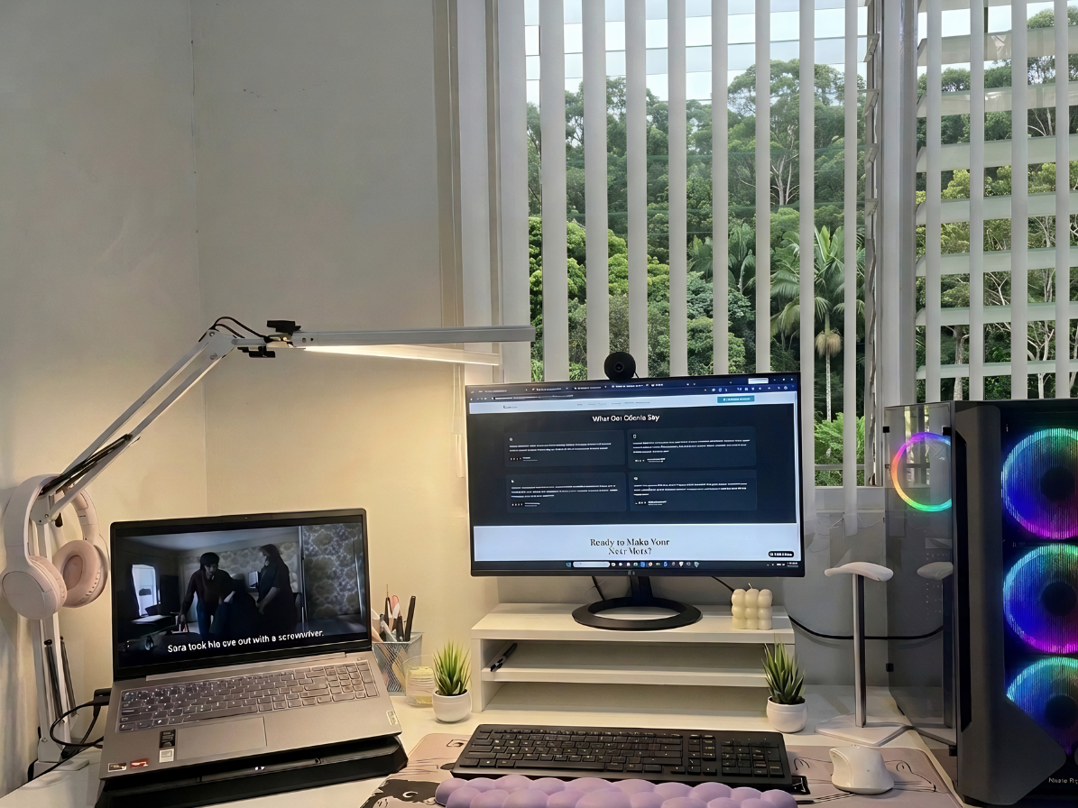 Debbie's workspace