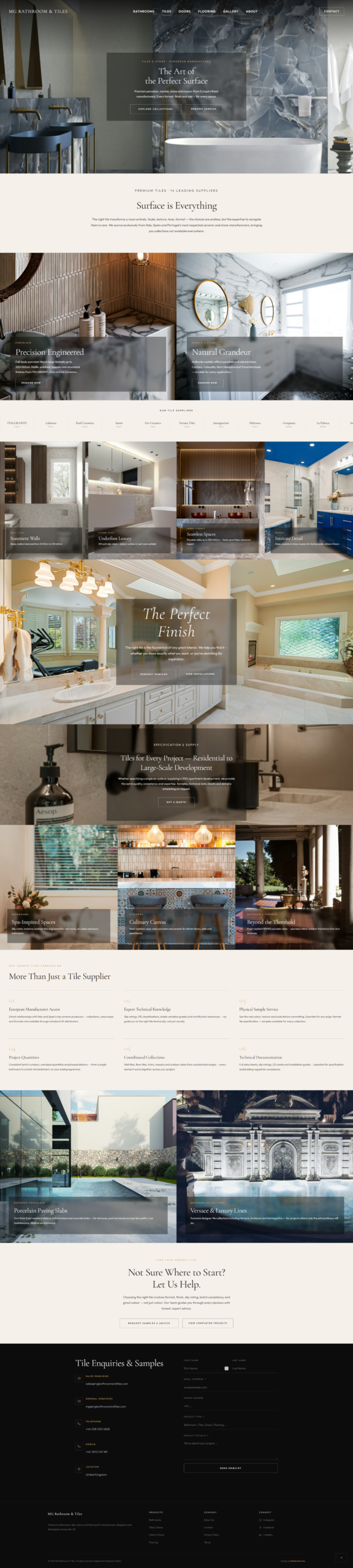 MG Bathroom & Tiles tiles page — full page screenshot